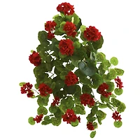 Nearly Natural 26" Geranium Artificial Plant, Set of 2