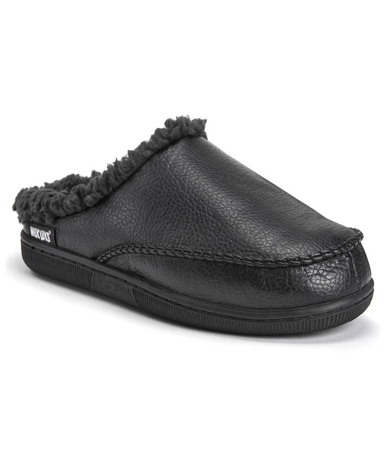 Muk Luks Men's Faux Leather Clog Slippers