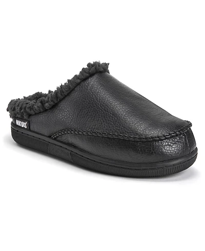 Muk Luks Men's Faux Leather Clog Slippers