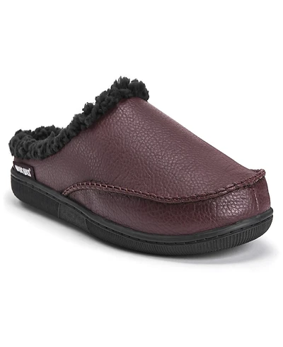 Muk Luks Men's Faux Leather Clog Slippers