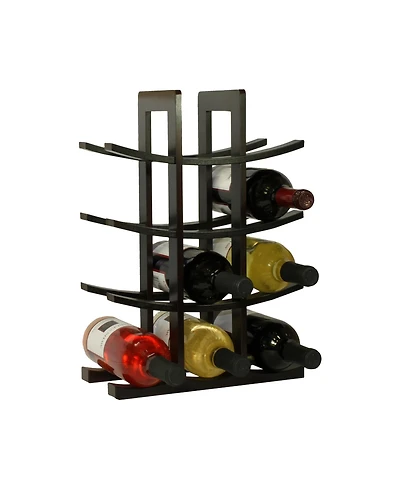 Oceanstar 12-Bottle Bamboo Wine Rack