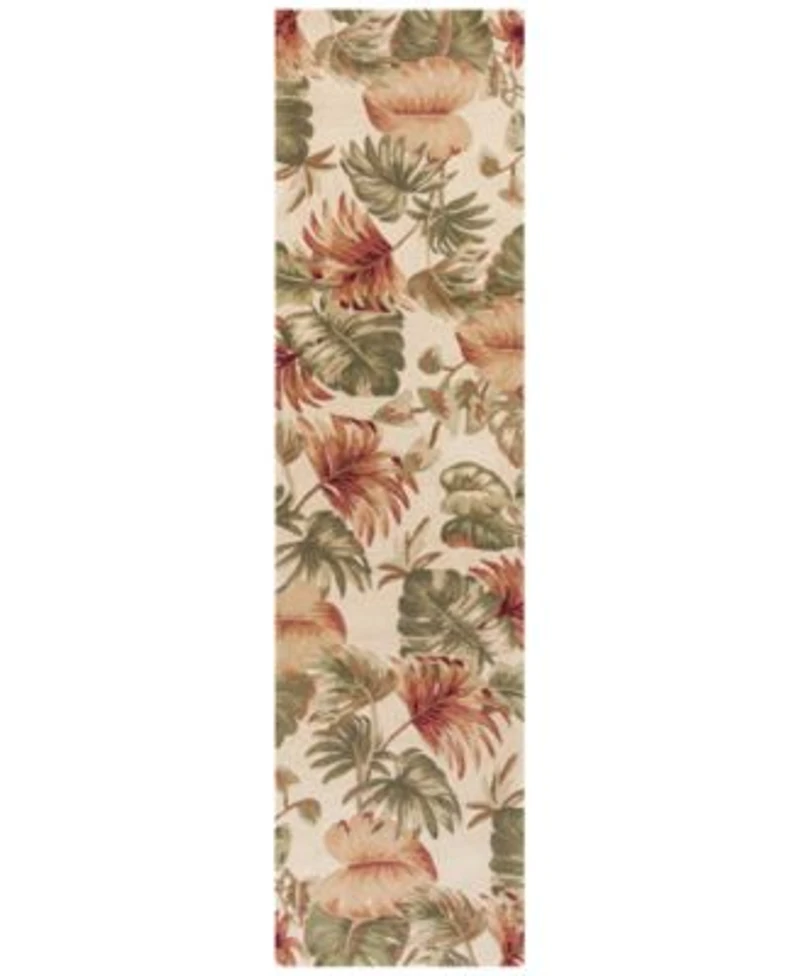 Kas Sparta Palm Leaves 3148 Beige Area Rug