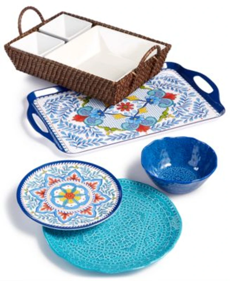 Capri Isle Melamine Total Outdoor Dinning Collection