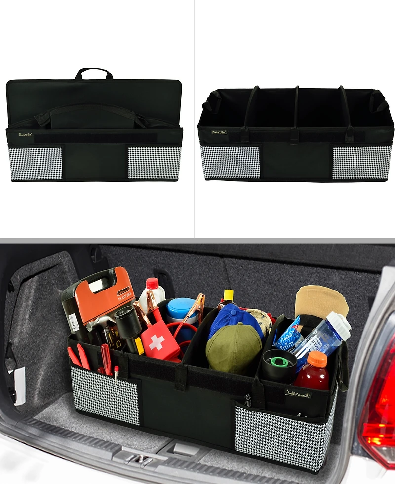 Picnic at Ascot Heavy Duty Trunk Organizer -No Slide Rigid Base-70 pound Capacity