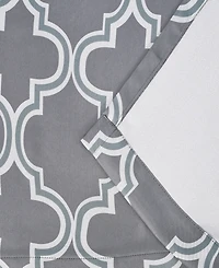 Superior Modern Bohemian Trellis Room Darkening 2-Piece Curtain Panels with Grommet Header Top, 52" X 108"