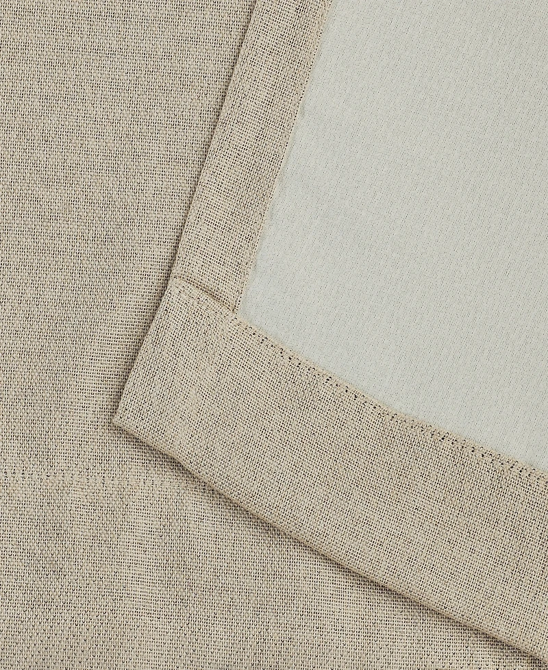 Superior Linen-Inspired Classic Room Darkening Modern Fade Resistant -Piece Curtain Set with Grommet Header Top