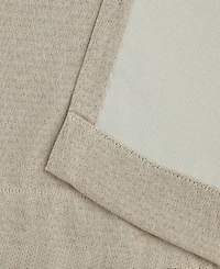 Superior Linen-Inspired Classic Room Darkening Modern Fade Resistant -Piece Curtain Set with Grommet Header Top
