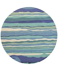 Kas Harbor Lagoon 4216 Ocean Indoor Outdoor Area Rug