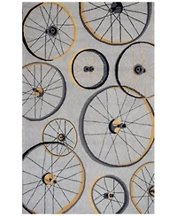 Kas Sonesta Wheels In Motion 2035 Gray Area Rug
