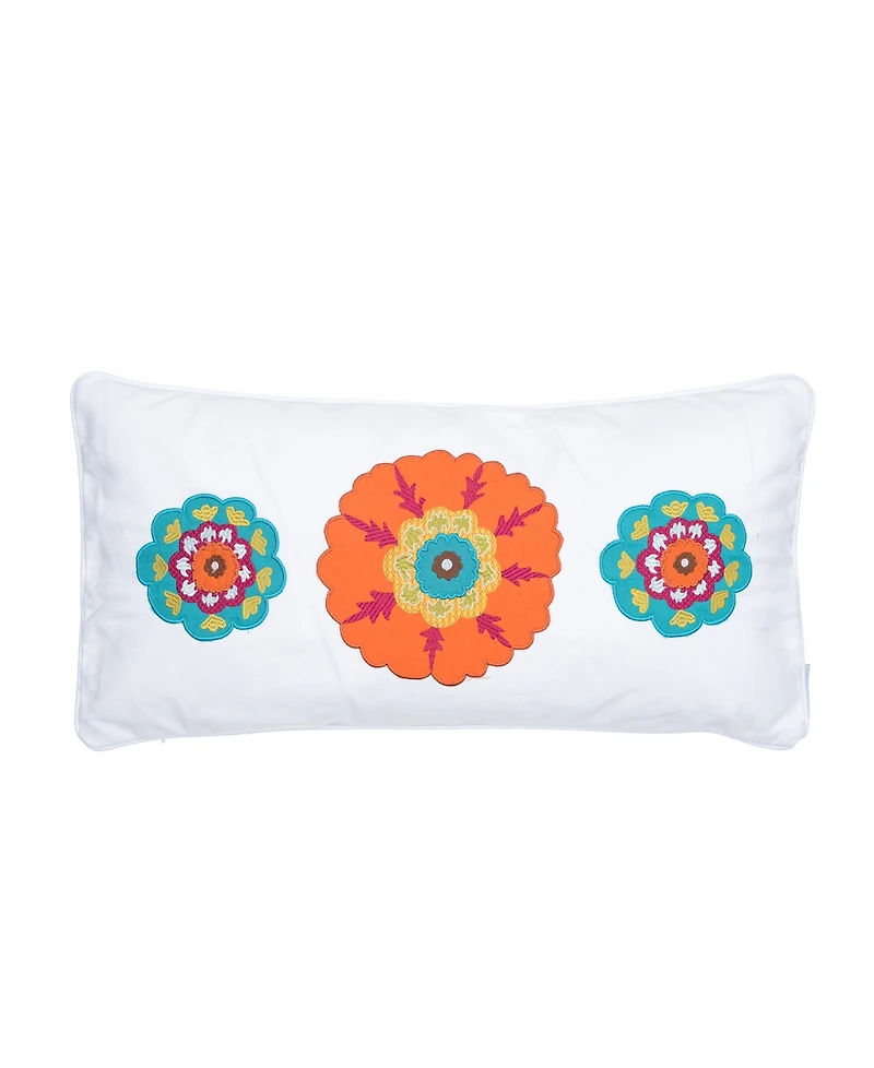 Levtex Serendipity 3-Medallions Decorative Pillow, 12" x 24"