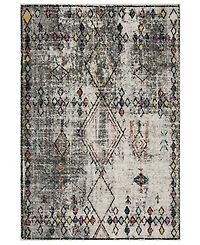 Safavieh Adirondack 210 Light Gray and Fuchsia 5'1" x 7'6" Area Rug