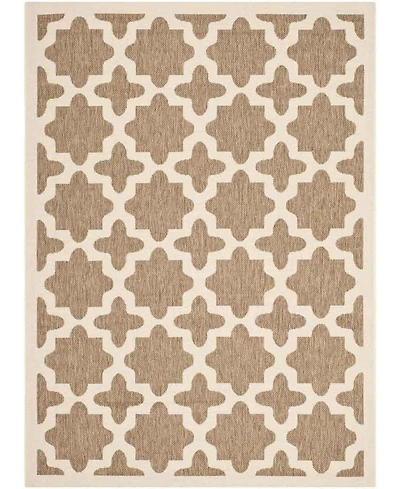 Safavieh Courtyard CY6913 and Bone 5'3" x 7'7" Sisal Weave Outdoor Area Rug