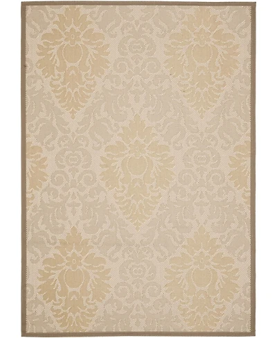 Safavieh Courtyard CY7133 Beige and Dark Beige 5'3" x 7'7" Outdoor Area Rug