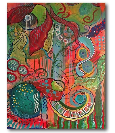 Courtside Market Time Gallery-Wrapped Canvas Wall Art - 16" x 20"
