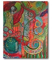 Courtside Market Time Gallery-Wrapped Canvas Wall Art - 16" x 20"