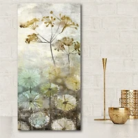 Courtside Market Golden flower Ii Gallery-Wrapped Canvas Wall Art - 14" x 28"