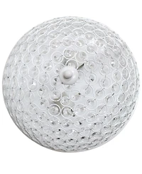 Elegant Designs 2 Light Elipse Crystal Flush Mount Ceiling Light