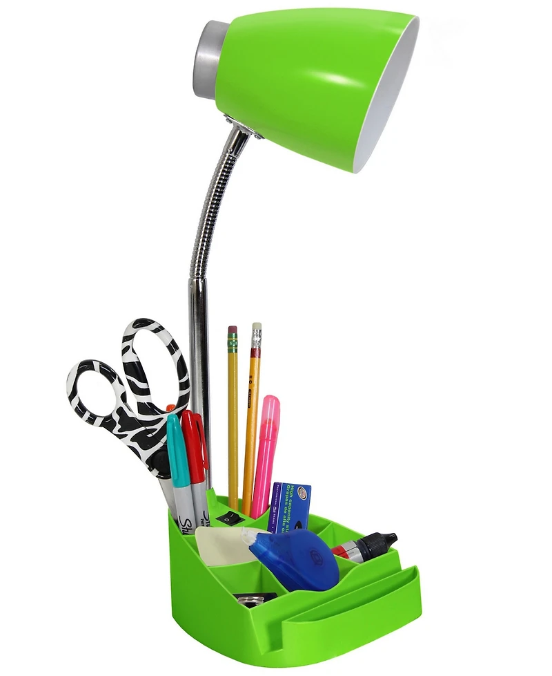 Limelight's Gooseneck Organizer Desk Lamp with iPad Tablet Stand Book Holder