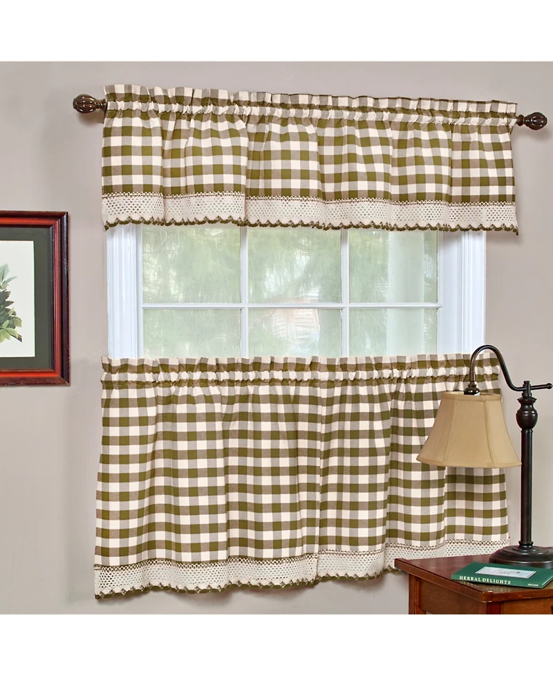 Achim Buffalo Check Window Valance, 58" x 14"