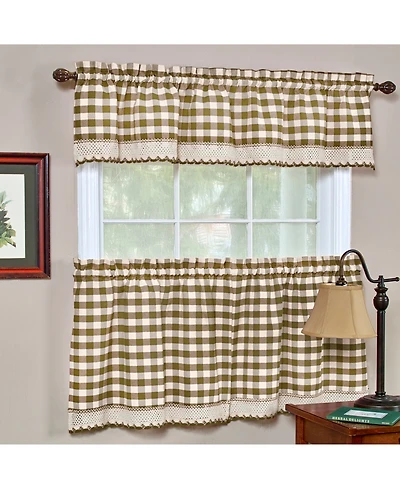 Achim Buffalo Check Window Valance, 58" x 14"