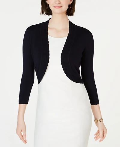 Jessica Howard Open-Front Cropped Cardigan