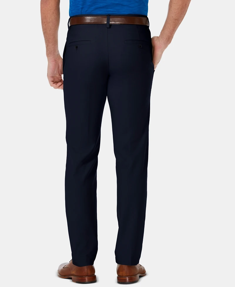 Haggar Men's Cool 18 Pro Slim-Fit 4-Way Stretch Moisture-Wicking Non-Iron Dress Pants