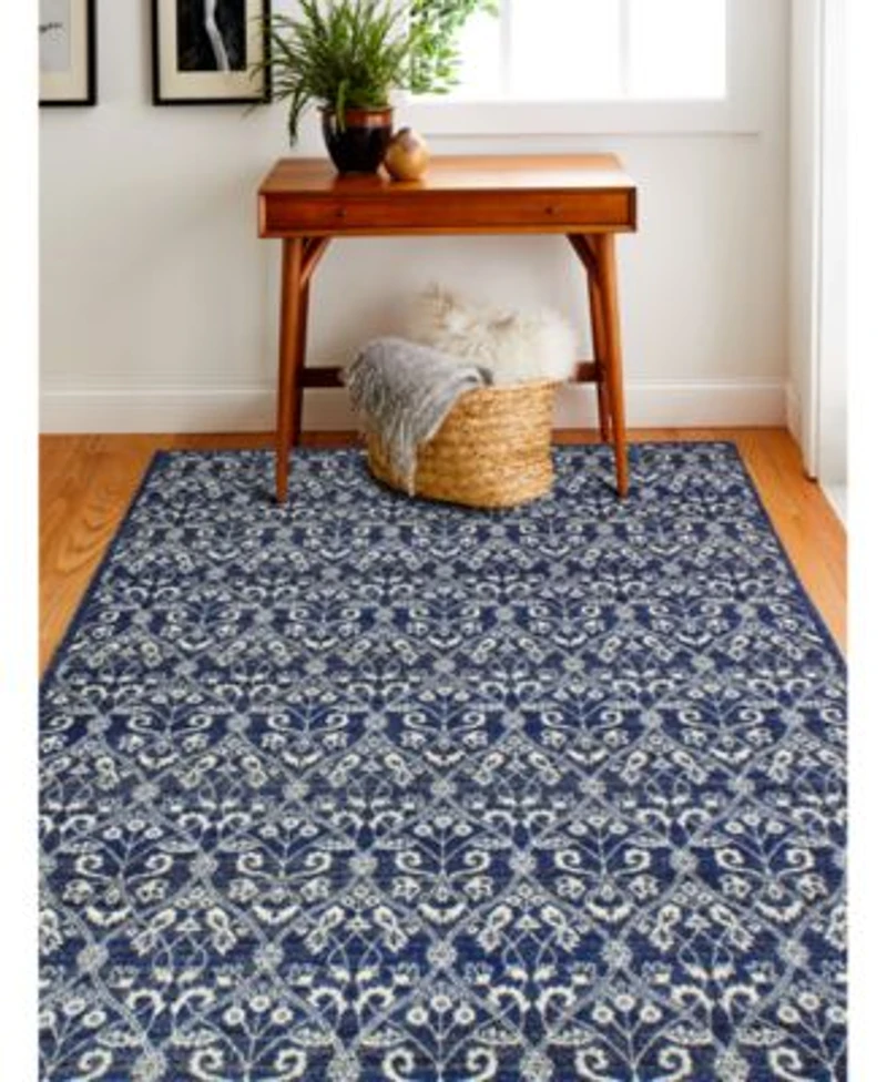 Closeout Bashian Medley 5439a Dark Blue Area Rug