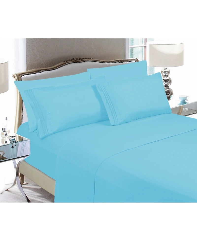 Elegant Comfort Luxury Soft Solid -Pc. Sheet Set