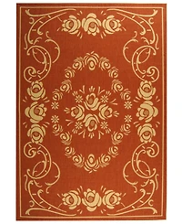 Safavieh Courtyard CY1893 Terracotta and Natural 8' x 11' Sisal Weave Outdoor Area Rug