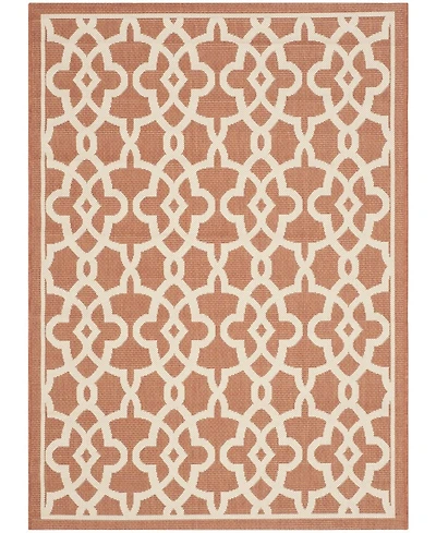 Safavieh Courtyard CY6071 Terracotta and Beige 8' x 11' Sisal Weave Outdoor Area Rug