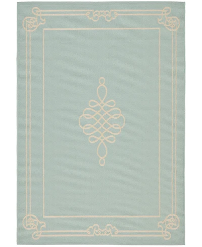 Safavieh Courtyard CY6788 Aqua and Cream 8' x 11' Outdoor Area Rug