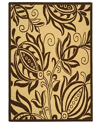 Safavieh Courtyard CY2961 Natural and Brown 8' x 11' Outdoor Area Rug