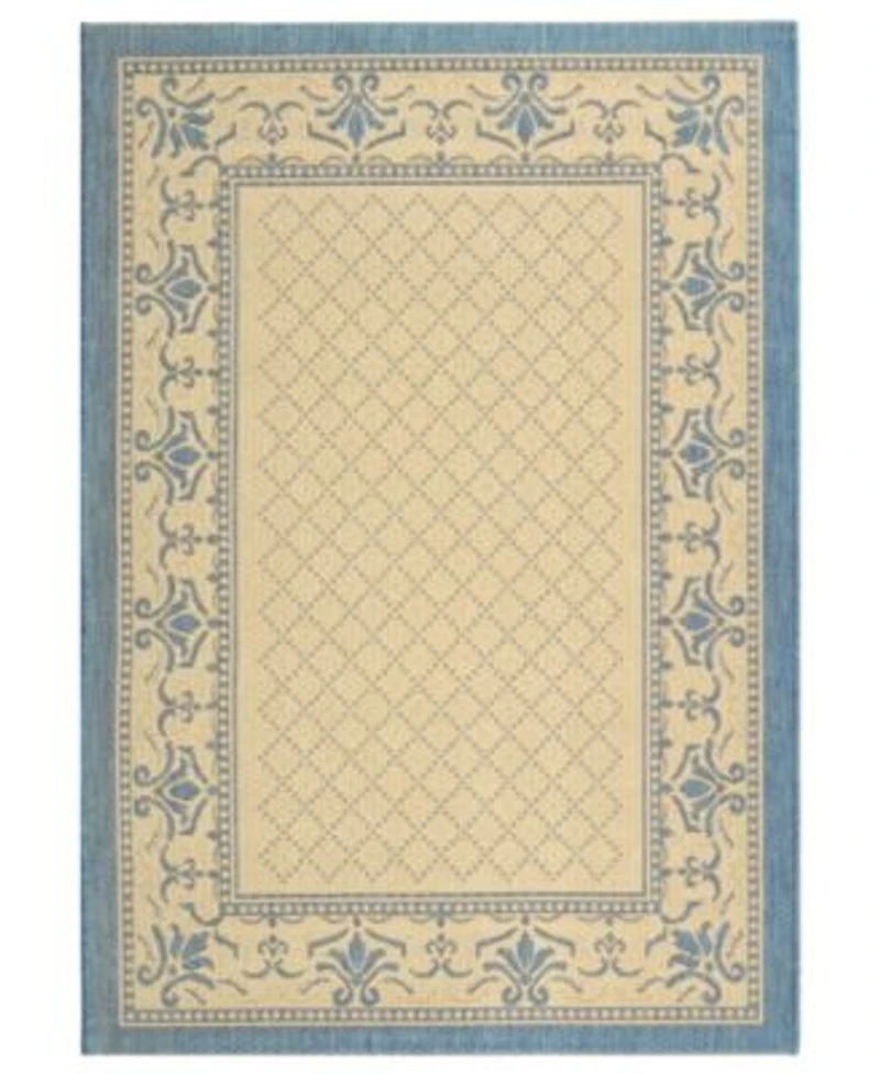 Safavieh Courtyard Natural Blue Area Rug Collection