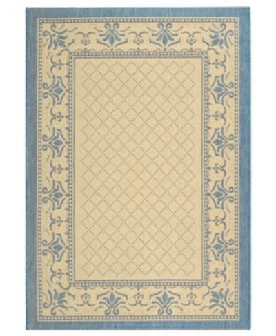 Safavieh Courtyard Natural Blue Area Rug Collection