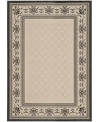 Safavieh Courtyard CY0901 Sand and Black 8' x 11' Outdoor Area Rug