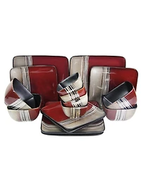 Elama Downtown Loft 16 Pc. Dinnerware Set, Service for 4