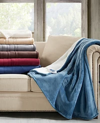 Woolrich Electric Reversible Plush to Berber Throw, 60'' x 70''