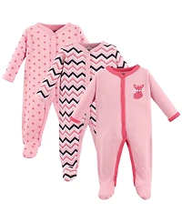 Luvable Friends Baby Girls Soft Cotton One Piece For Preemie Babys