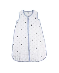 Hudson Baby Boys Sleeveless Cotton Muslin Wearable Blanket