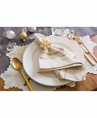 Design Imports Placemat Embroidered Snowflake, Set of 4
