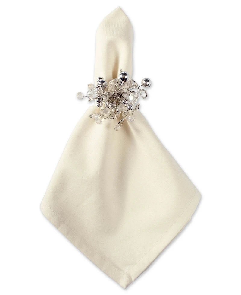 Multi Bead Napkin Ring, Set of 6