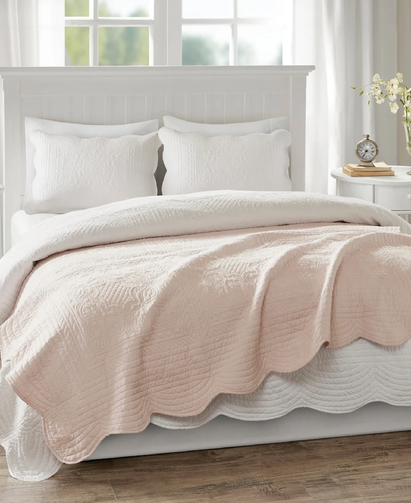 Madison Park Tuscany Scalloped-Edge Throw, 60" x 72"