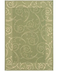 Safavieh Courtyard CY2665 Olive and Natural 5'3" x 7'7" Outdoor Area Rug