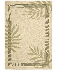 Safavieh Courtyard CY7836 Cream and Green 5'3" x 7'7" Outdoor Area Rug