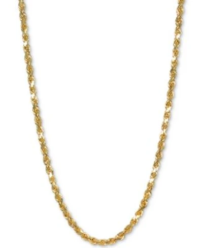 Italian Gold Forza Rope Chain Necklace Collection 2 3 4mm In 14k Gold