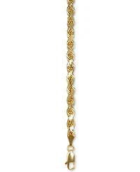 Italian Gold Forza Rope Chain 18" Necklace (4-1/10mm) in 14k Gold