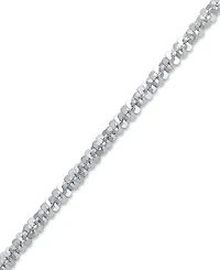 Sparkle Chain Ankle Bracelet, 10" (1-1/2mm) 14k Yellow Gold or White Gold.