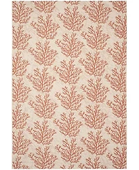 Safavieh Courtyard CY6210 Beige and Terracotta 5'3" x 7'7" Sisal Weave Outdoor Area Rug