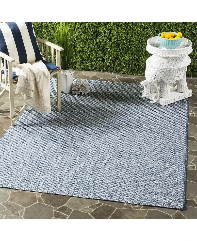 Safavieh Courtyard CY8653 Light and Light Gray 5'3" x 7'7" Sisal Weave Outdoor Area Rug