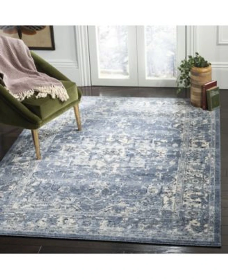 Safavieh Charleston Chl411 Navy Creme Area Rug Collection